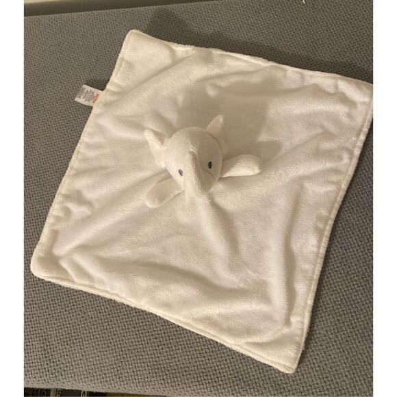 Nuby White Elephant Lovey Blankie Secruity Blanket - Picture 2 of 5